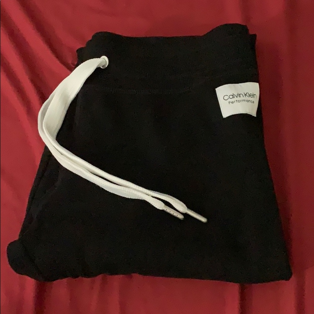 black calvin klein joggers sweatpants